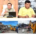 धामी सरकार के नेतृत्व में उपाध्यक्ष बंशीधर तिवारी की सख्ती, मसूरी के अपर माल रोड पर अनाधिकृत निर्माण ध्वस्त